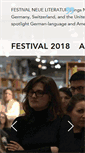 Mobile Screenshot of festivalneueliteratur.org